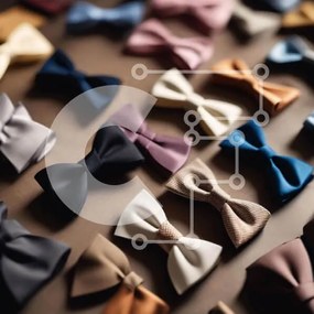 Σετ των 2 Intra Συλλεκτικό Ξύλινο Παζλ Plywood 4mm - Πολύχρωμη και κομψή συλλογή παπιγιόν Σε Ξύλινο Κουτί - Διαστάσεις: 10x10 cm – 25 κομμάτια