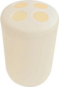 Θήκες οδοντόβουρτσας πλαστικές σε σετ 5Χ - Beige - 21578