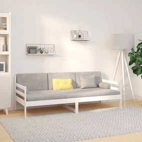 vidaXL Καναπές Κρεβάτι Χωρίς Στρώμα Λευκό 80x200 εκ. Μασίφ Ξύλο Πεύκου
