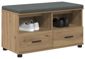 vidaXL Παγκάκι Χαλωρίου με μαξιλάρι Τεχνίτικη Δρυς 80 x 38 x 46 εκ