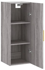 vidaXL Ντουλάπι Τοίχου Γκρι Sonoma 34,5 x 34 x 90 εκ.