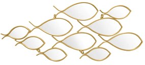Καθρέπτης Filow χρυσό 103x2x38εκ Υλικό: MDF - GLASS - METAL 233-000032