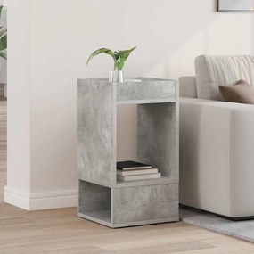 vidaXL End Table Σκυρόδεμα Γκρι 30 x 30 x 56 εκ. Επεξεργασμένο ξύλο
