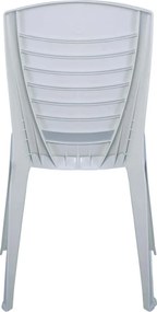 VIDA Καρέκλα Κήπου - Βεράντας Στοιβαζόμενη, PP Άσπρο   1τμχ
