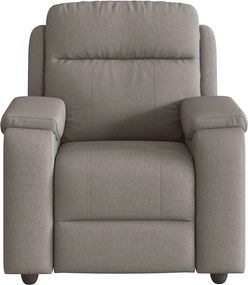 vidaXL Πολυθρόνα Ανακλινόμενη Taupe Υφασμάτινη