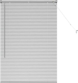 vidaXL Βενετσιάνικες Ρόδες Ασημί 130 x 90 εκ Αλουμίνιο