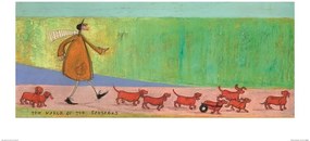 Εκτύπωση τέχνης Sam Toft - The March of the Sausages, Sam Toft, (60 x 30 cm)