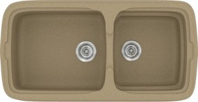 Sanitec Classic 305 (96×51) - Γρανιτένιος νεροχύτης - Metallic CREAM