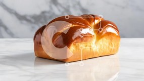 Σετ των 2 Intra Συλλεκτικό Ξύλινο Παζλ Plywood 4mm - Φρεσκοψημένο καρβέλι ψωμιού Σε Ξύλινο Κουτί - Διαστάσεις: 10x10 cm – 25 κομμάτια