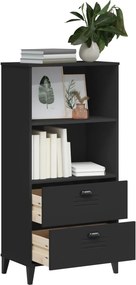 vidaXL Βιβλιοθήκη VIKEN Μαύρη 60x35x123 εκ. από Επεξεργασμένο Ξύλο