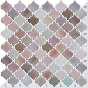vidaXL Tile Λαμπτήρα 10 τεμ. Μπεζ 27 x 27 εκ. Πολυουρεθάνη και PET