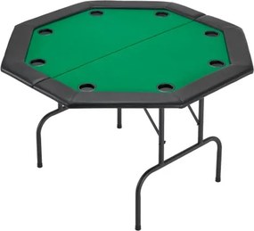 VEVOR 1220 mm Folding Poker Table Foldable 8 Player Casino Texas Holdem Table