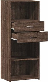 vidaXL Ντουλάπι Καφέ Δρυς 50x42,5x124 εκ. από Επεξεργασμένο Ξύλο