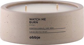 Candle Watch Me Burn Flat Beige