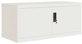 vidaXL Αρχειοθήκη Λευκή 90 x 40 x 145 εκ. από Ατσάλι