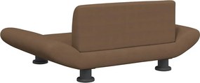 vidaXL Κρεβάτι Σκύλου Καφέ 70x45x28 εκ. Υφασμάτινο
