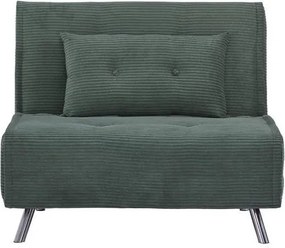 Πολυθρόνα κρεβάτι Nextdeco Berlin σκούρο πράσινο Υ92x100x91εκ.
