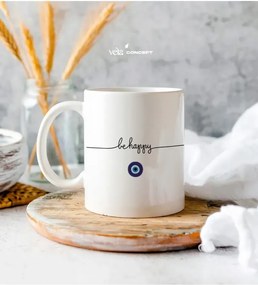 Stewehome Προσωποποιημένη κούπα με όνομα και ματάκι Be μίνιμαλ