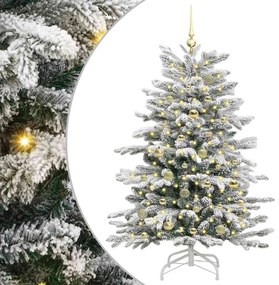 vidaXL Τεχνητό Χριστουγεννιάτικο Δέντρο με Άξονα Λευκό 150 cm