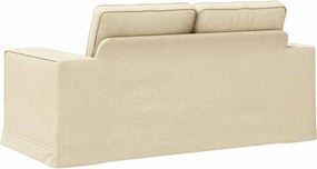 vidaXL Καναπές Κρεμ 162 x 80 x 82 εκ ύφασμα