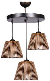 ΦΩΤΙΣΤΙΚΟ ΟΡΟΦΗΣ ΕΣΩΤΕΡΙΚΟΥ ΧΩΡΟΥ ΚΡΕΜΑΣΤΟ 3ΦΩΤΟ ΜΠΡΟΝΖΕ HM7481 20x16x90Υεκ.