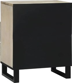 vidaXL Κομοδίνο Λευκό 50 x 33 x 62 εκ. Επεξεργασμένο Ξύλο
