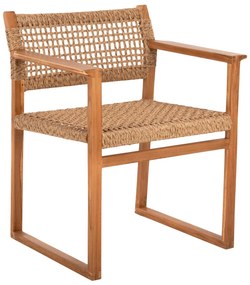 ARMCHAIR NARLEY  TEAK WOOD-SYNTHETIC ROPE IN NATURAL COLOR 61x53x76Hcm.