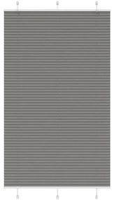 vidaXL Πλισέ περσίδα Ανθρακί 115x200 cm Πλάτος υφάσματος 114,4 cm