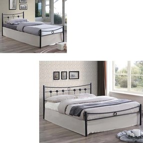 Κρεβάτι Dugan Black E8069 205X156X83 cm Double Metal
