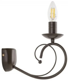 Απλίκα Φωτιστικό Τοίχου Καφέ Ε14 1362-2/Α1 Arkolight-1362-2/Α1-Καφέ 1362-2/Α1