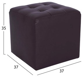 Σκαμπό PUNK PU Καφέ 37x37x35 εκ. 37x37x35 εκ.