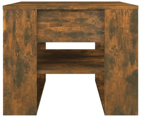 vidaXL Τραπεζάκι Σαλονιού Καπνιστή Δρυς 55,5x55x45 εκ. Επεξεργ. Ξύλο