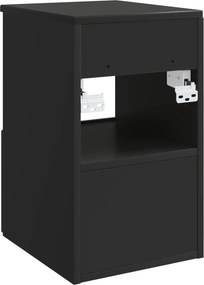 vidaXL Ντουλάπι Μπάνιου Μαύρο 30 x 44,5 x 50 εκ. Επεξεργασμένο Ξύλο