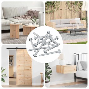 vidaXL Ξυλοβίδα 3273 pcs Ασημί 9,8 x 53 mm Ατσάλι