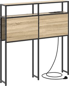 vidaXL Κεφαλάρι Αποθήκης με ράφι Sonoma Δρυς 80 cm Επεξεργασμένο ξύλο