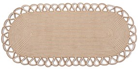Οβάλ Χαλί Καλοκαιρινό (120x180) Silk Fashion 1911-19 Beige