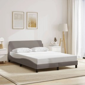 vidaXL Σκελετός Κρεβατιού Dover Taupe 120x200 εκ. Υφασμάτινο
