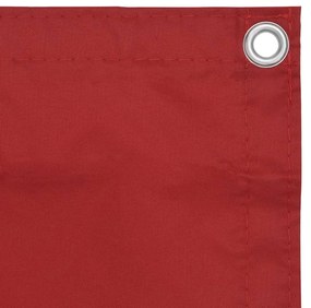vidaXL Διαχωριστικό Βεράντας Κόκκινο 120 x 600 εκ. Ύφασμα Oxford