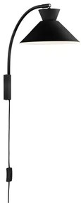 Απλίκα Φωτιστικό Τοίχου E27 40W IP20 Dial Nordlux-2213371003-Μαύρο 2213371003