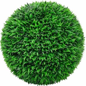 vidaXL Τεχνητές μπάλες πυξάρι με φώτα LED 2 τεμ. Πράσινο 55 εκ.