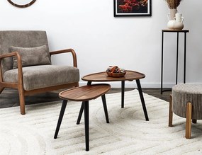 Σετ Τραπεζάκια Σαλονιού Home Deco Factory με διαστάσεις 60x39x40cm και 50x34.5x31cm - 2 τεμάχια