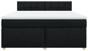 ΚΡΕΒΑΤΙ BOXSPRING ΜΕ ΣΤΡΩΜΑ ΜΑΥΡΟ 180X200 ΕΚ. ΥΦΑΣΜΑΤΙΝΟ 3289061