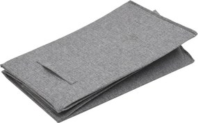 vidaXL Καλάθι Ρούχων Πτυσσόμενο Γκρι 64,5x34,5x59 ε. Συνθ. Λινό Ύφασμα