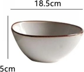 Μπολ Φαγητού Κεραμικό 5x18.5cm SDS-27686