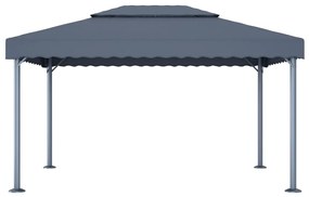 vidaXL Κιόσκι Ανθρακί 400 x 300 εκ. Αλουμινίου