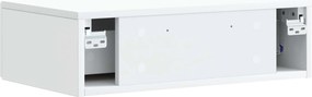 vidaXL Τραπεζάκι Τοίχου Λευκό 59 x 34,5 x 17 εκ. Επεξεργασμένο Ξύλο
