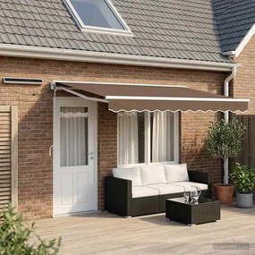 vidaXL Ηλεκτρικό Αναδιπλούμενο Σκίαστρο Taupe 4 x 2 m