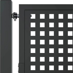 vidaXL Πόρτα Κήπου Ανθρακί 100x175 εκ. Ατσάλι