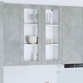 vidaXL Κρεμαστό ντουλάπι Σκυρόδεμα Γκρι 80 x 31 x 100 εκ.