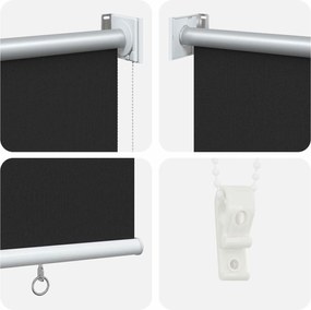 vidaXL Ρολό Κουρτίνα UV Προστασία Ανθρακί 60 x 230 cm Πολυεστέρας